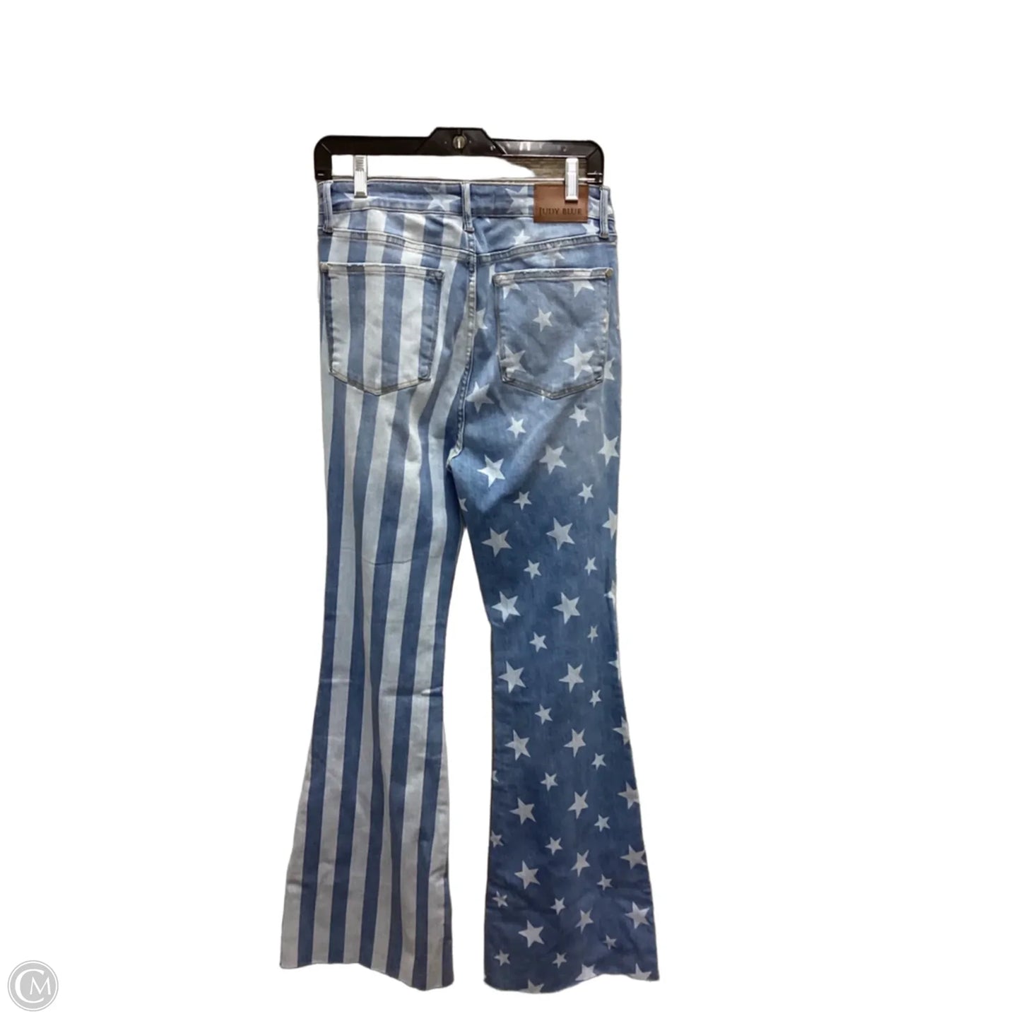 Jeans Flared By Judy Blue In Blue Denim, Size: 12