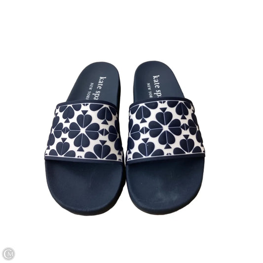 Sandals Designer By Kate Spade In Black & Cream, Size: 8