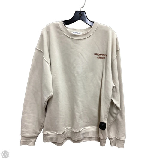 Sweatshirt Collar By Uncommon James In Beige, Size: Xl