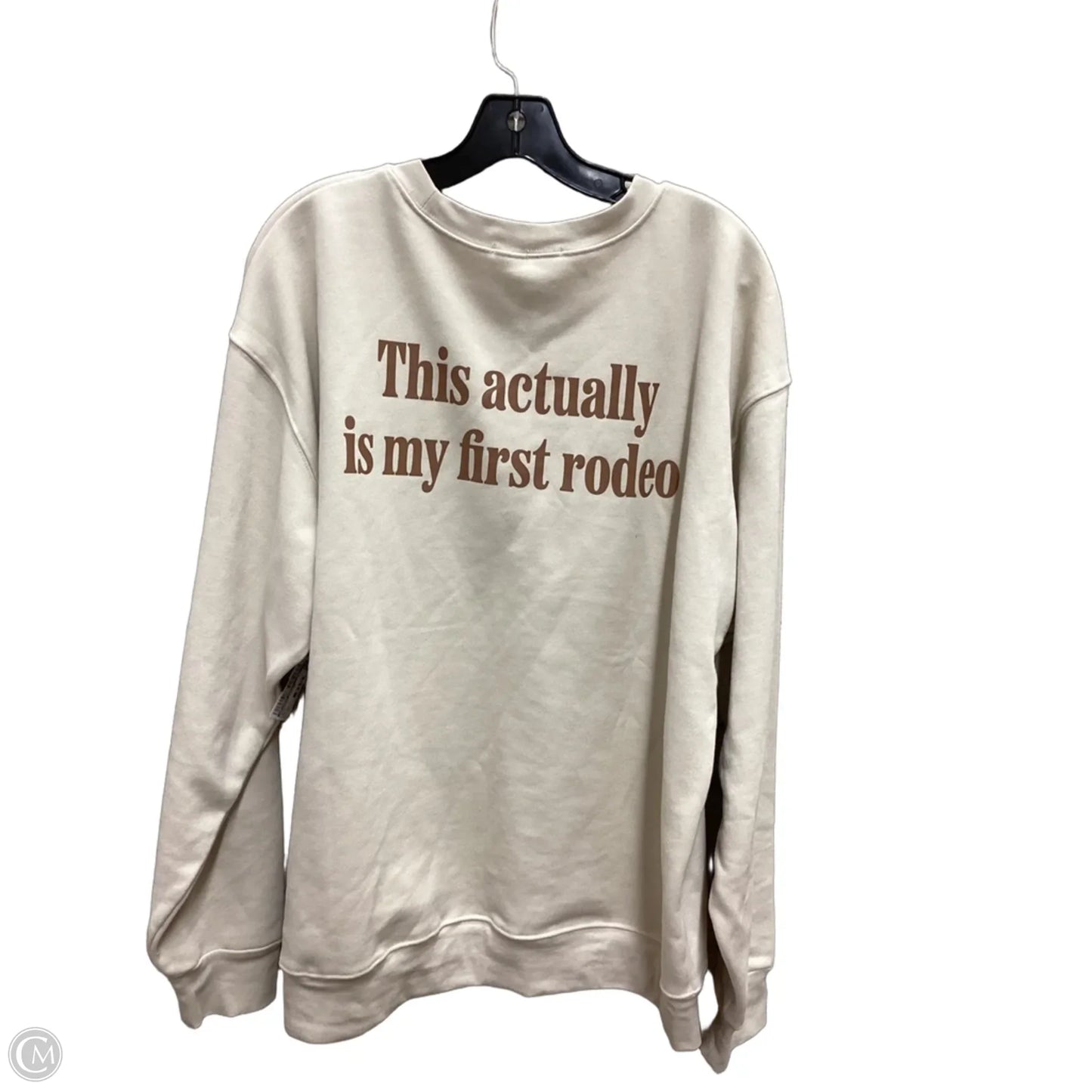 Sweatshirt Collar By Uncommon James In Beige, Size: Xl