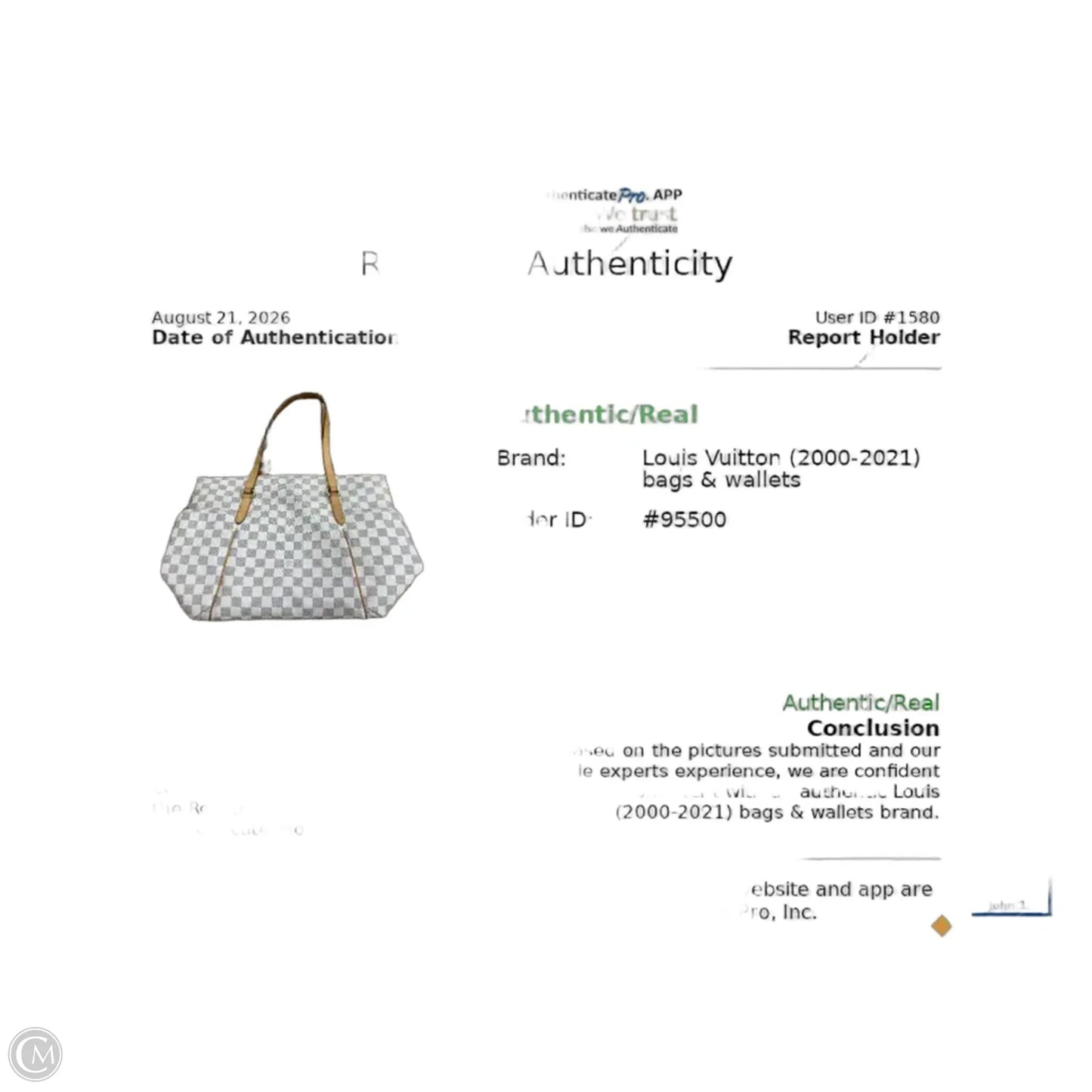Handbag Luxury Designer By Louis Vuitton, Size: Large