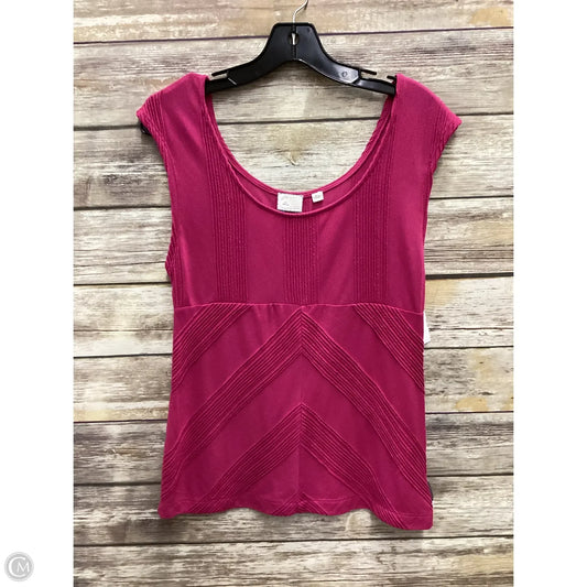 Top Sleeveless By Anthropologie In Pink, Size: M