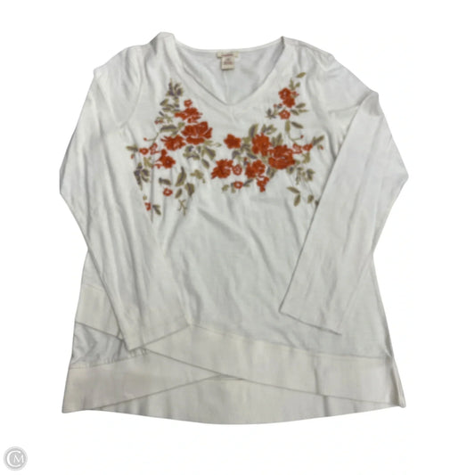 Top Long Sleeve By Sundance In White, Size: M