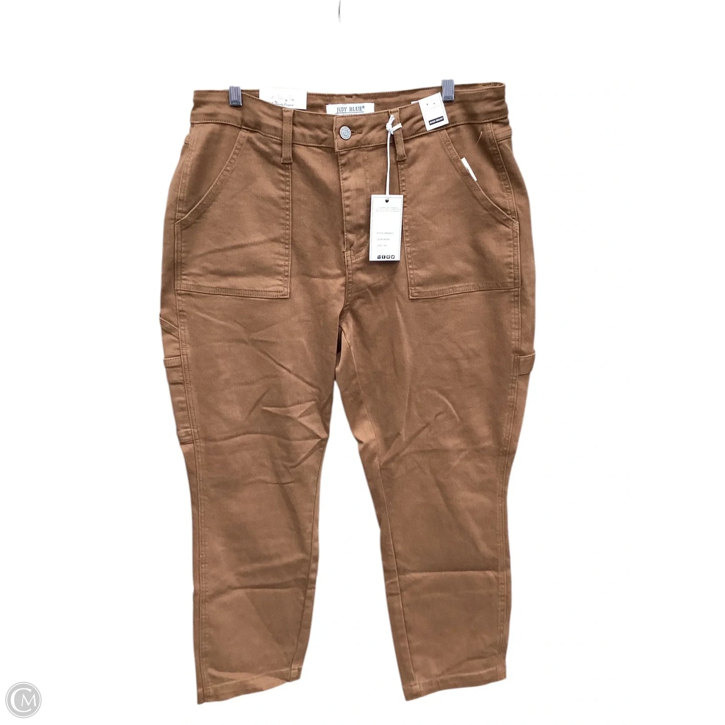 Jeans Skinny By Judy Blue In Brown, Size: 14