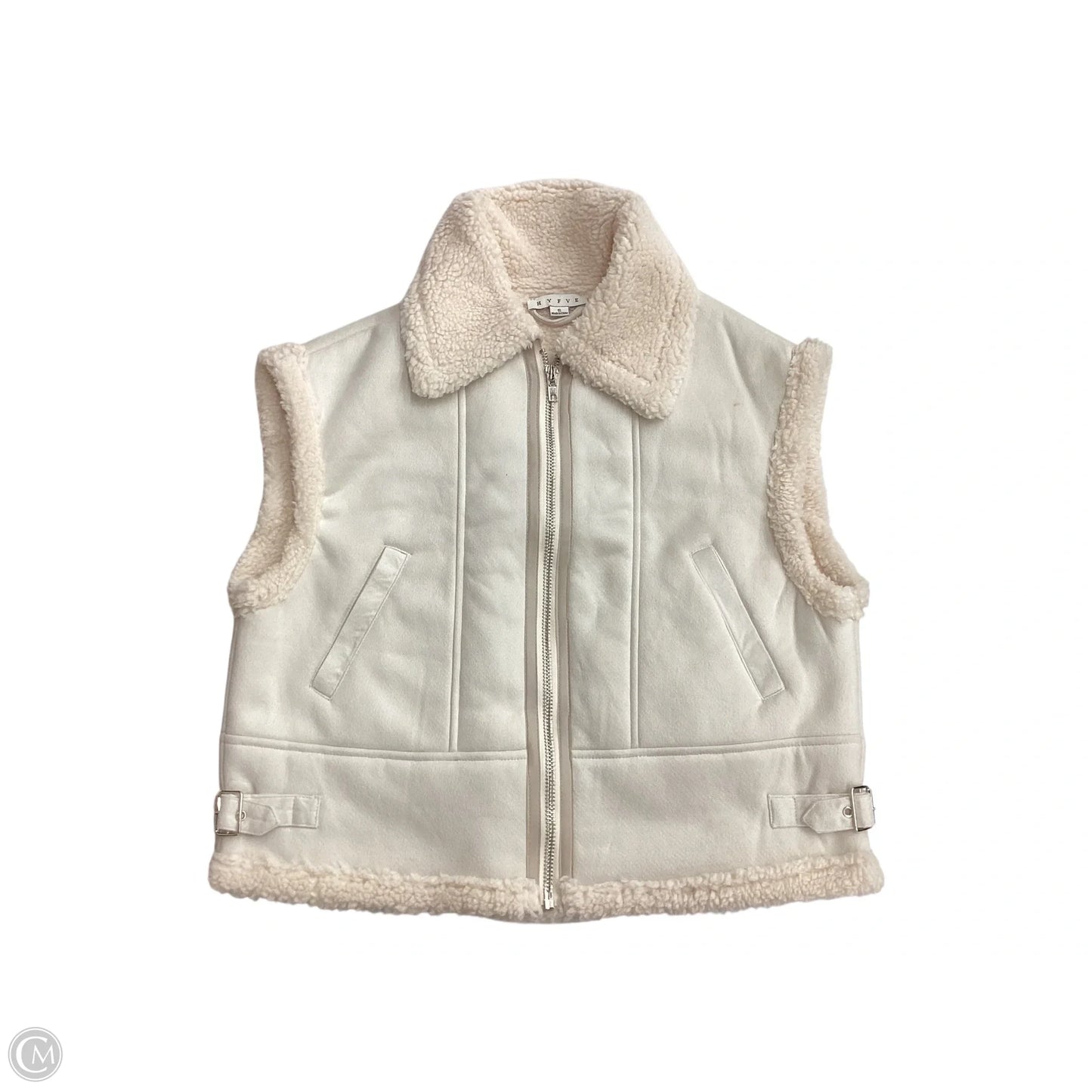 Vest Faux Fur & Sherpa By Hyfve In Ivory, Size: S