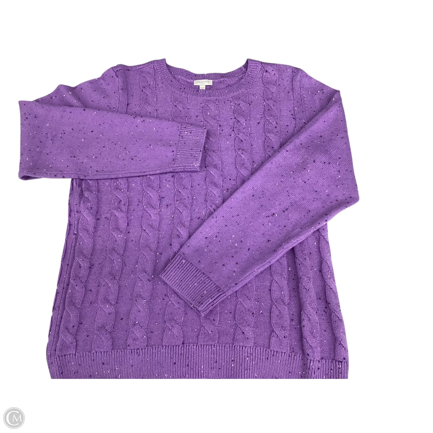 Sweater By Talbots In Purple, Size: L