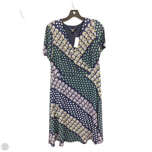 Dress Casual Midi By Ann Taylor In Blue & Green, Size: M