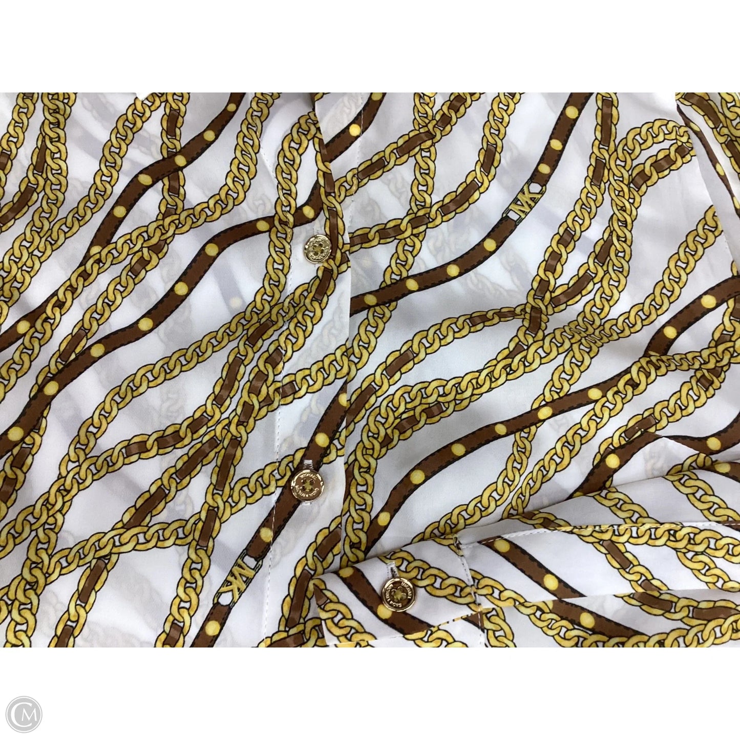 Top Long Sleeve By Michael By Michael Kors In Gold, Size: Xs