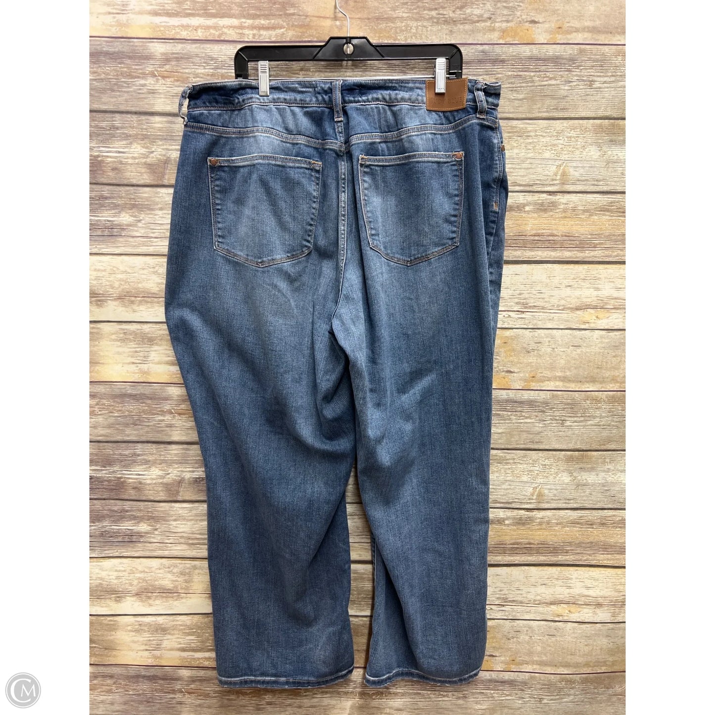 Jeans Straight By Judy Blue In Blue Denim, Size: 16