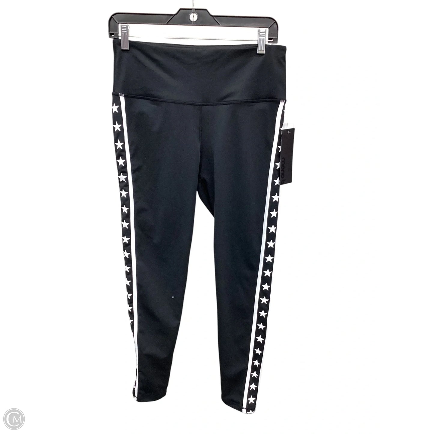 Athletic Leggings By Mono B In Black & White, Size: L