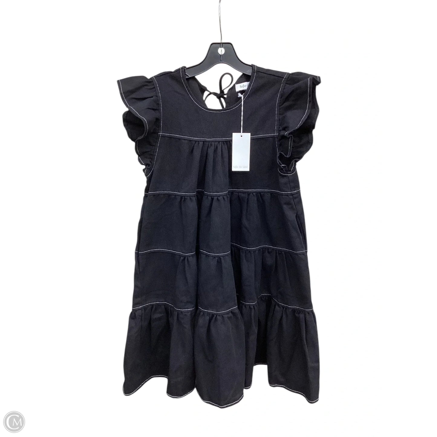 Dress Casual Short By Cmc In Black Denim, Size: S