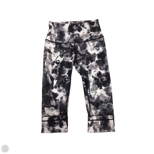 Athletic Capris By Lululemon In Floral Print, Size: 6
