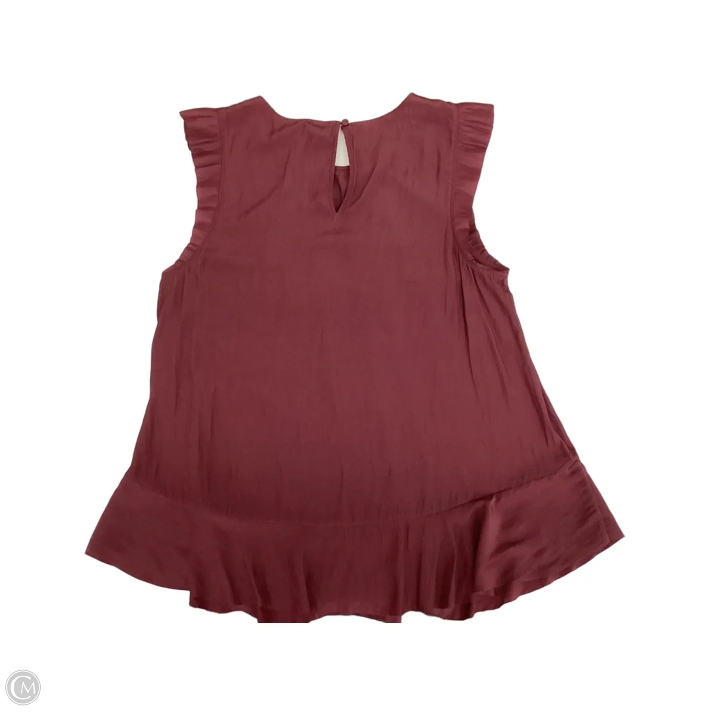 Blouse Sleeveless By Joie In Maroon, Size: S