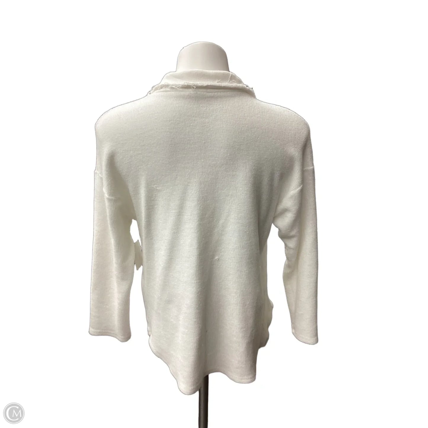 Top Long Sleeve By Bucketlist In White, Size: S