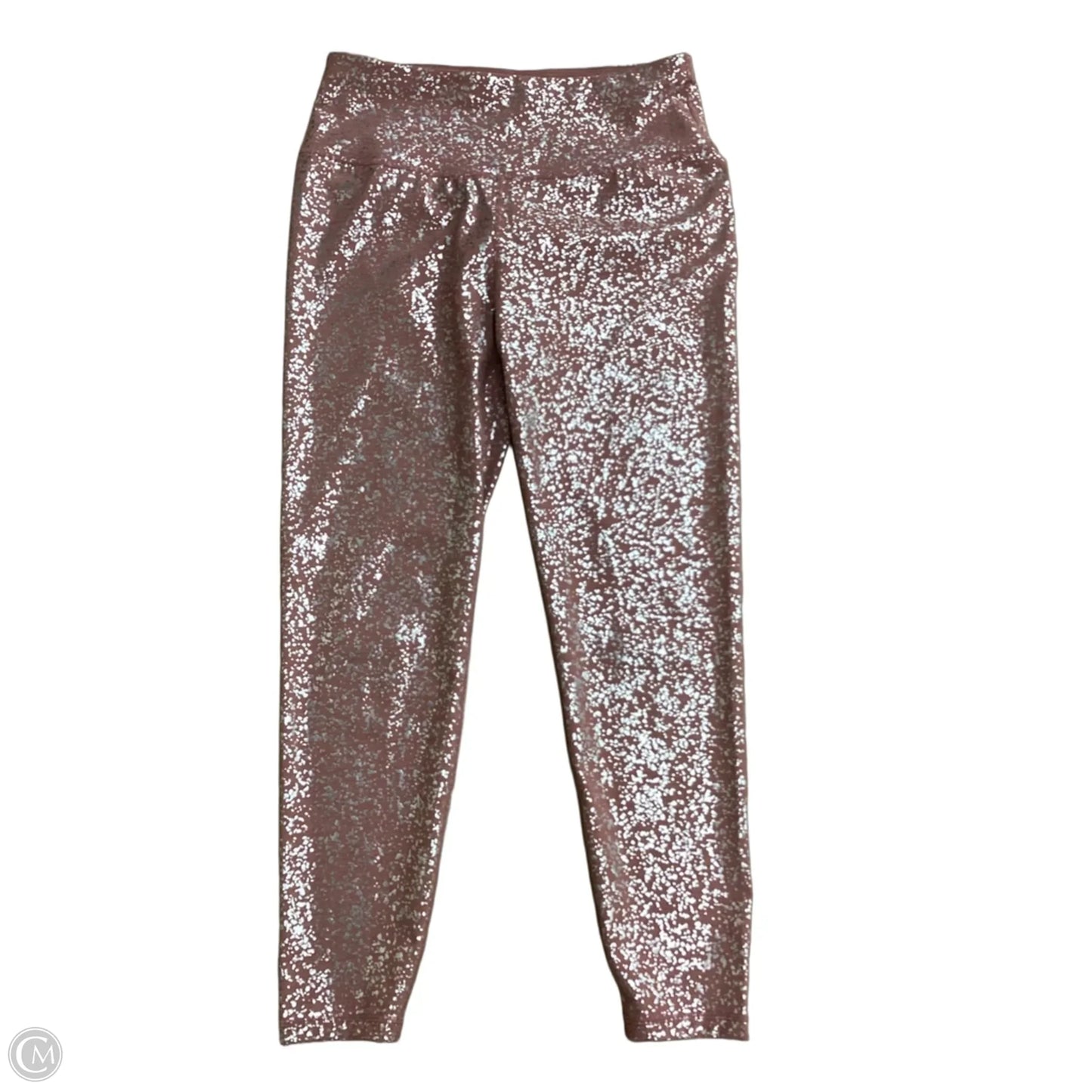 Athletic Leggings By Sweaty Betty In Pink & Silver, Size: S