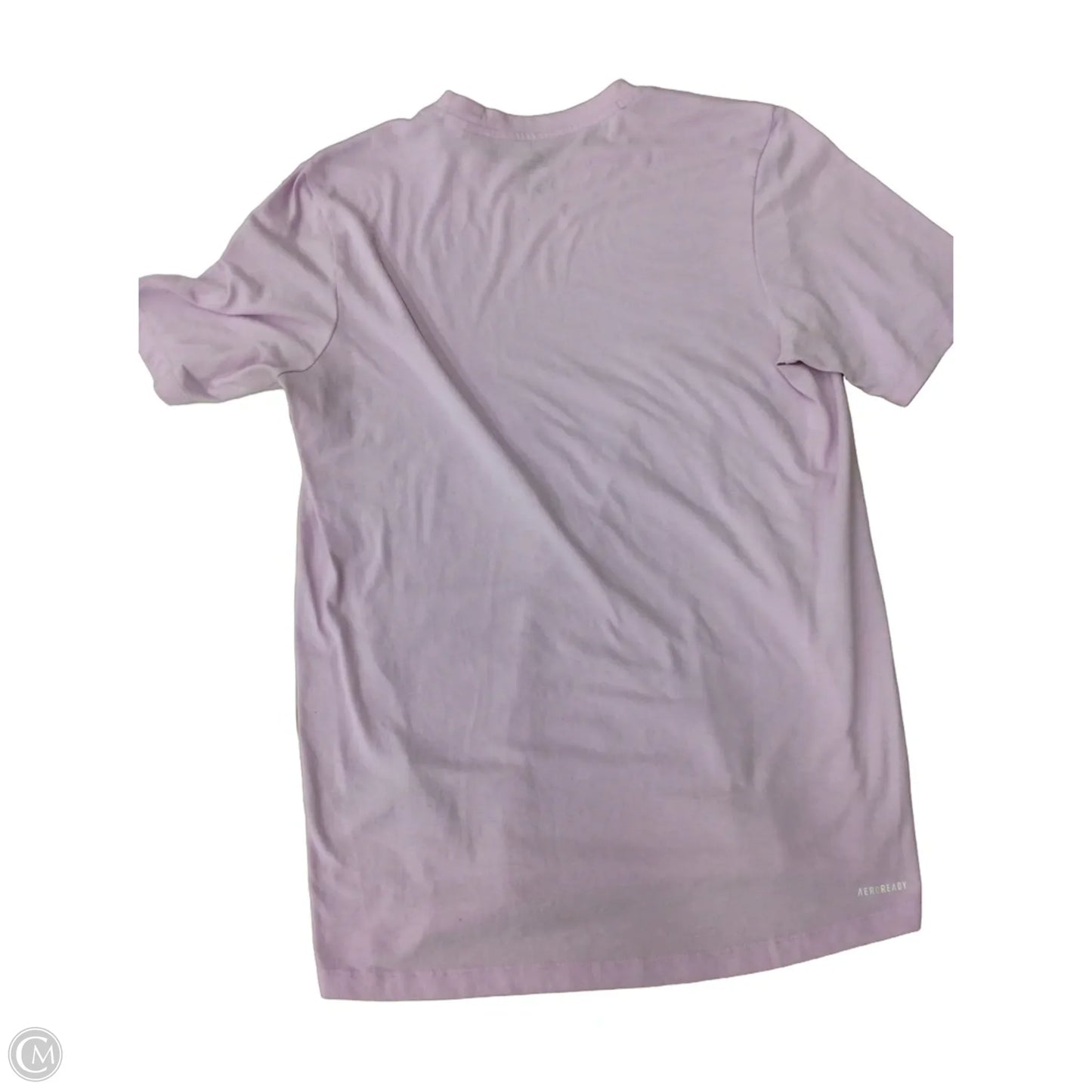 Athletic Top Short Sleeve By Adidas In Pink, Size: M