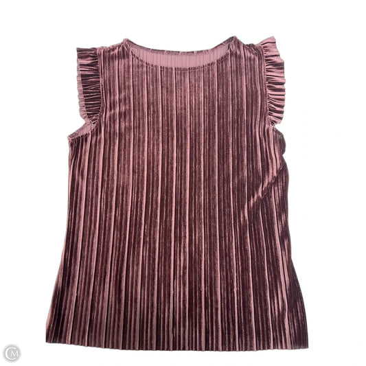 Top Sleeveless By Clothes Mentor In Maroon, Size: M