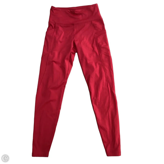 Athletic Leggings By Bally In Red, Size: S