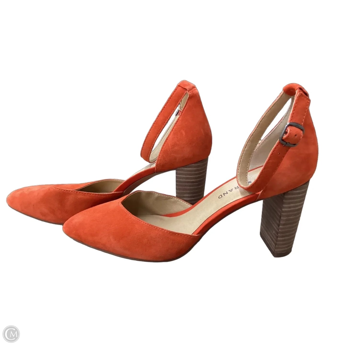 Sandals Heels Block By Lucky Brand In Orange, Size: 9