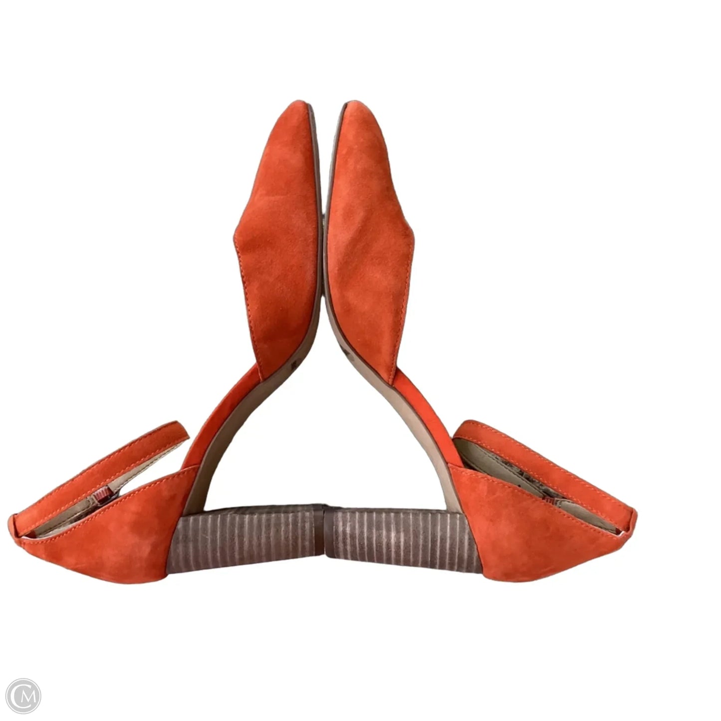 Sandals Heels Block By Lucky Brand In Orange, Size: 9