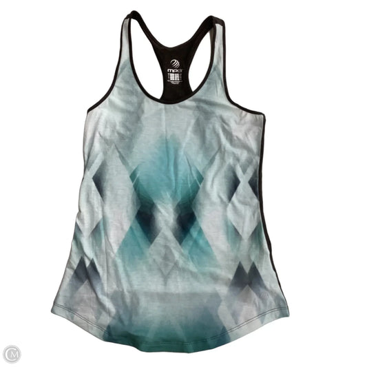 Athletic Tank Top By Mpg In Blue & Green, Size: S