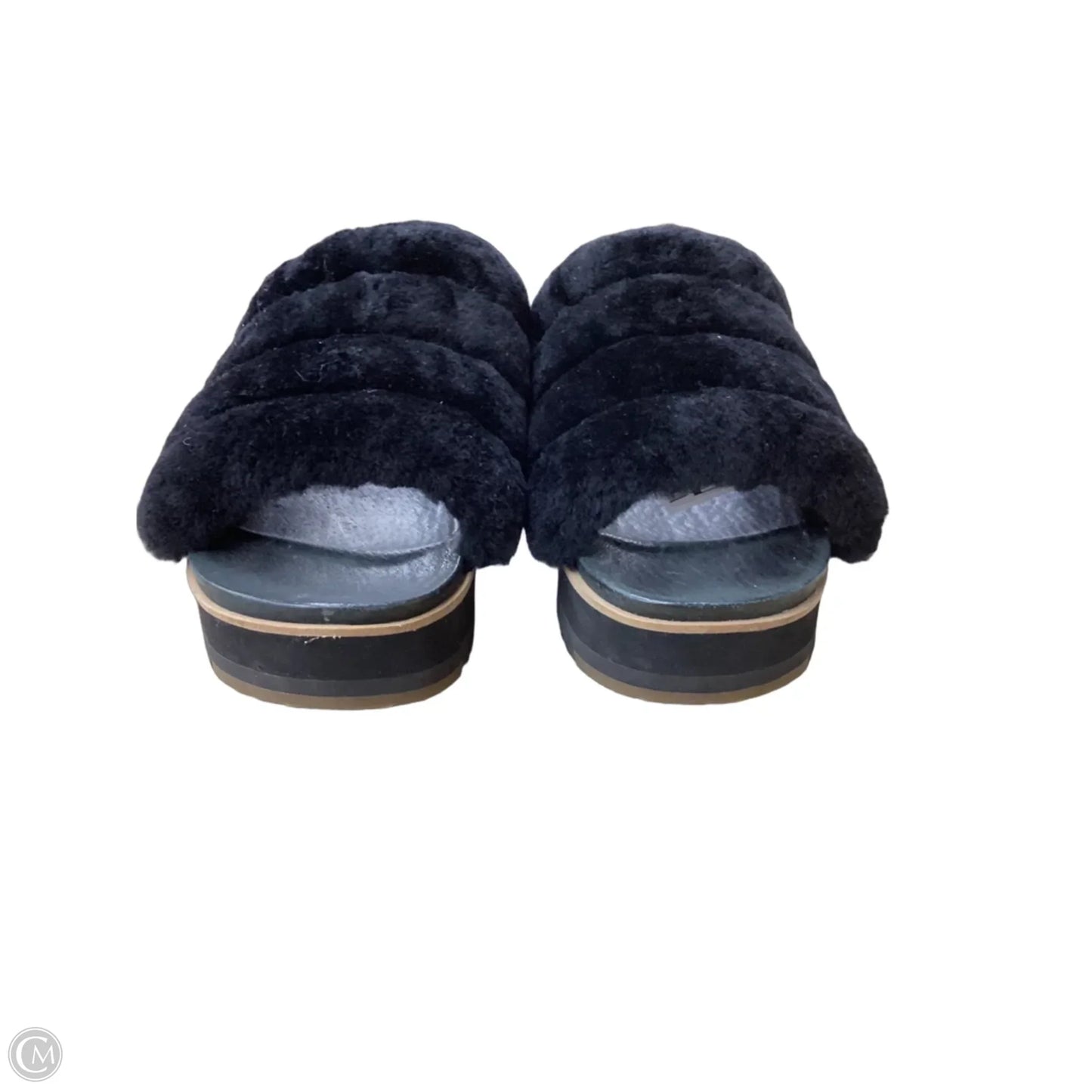 Sandals Designer By Ugg In Black, Size: 9.5