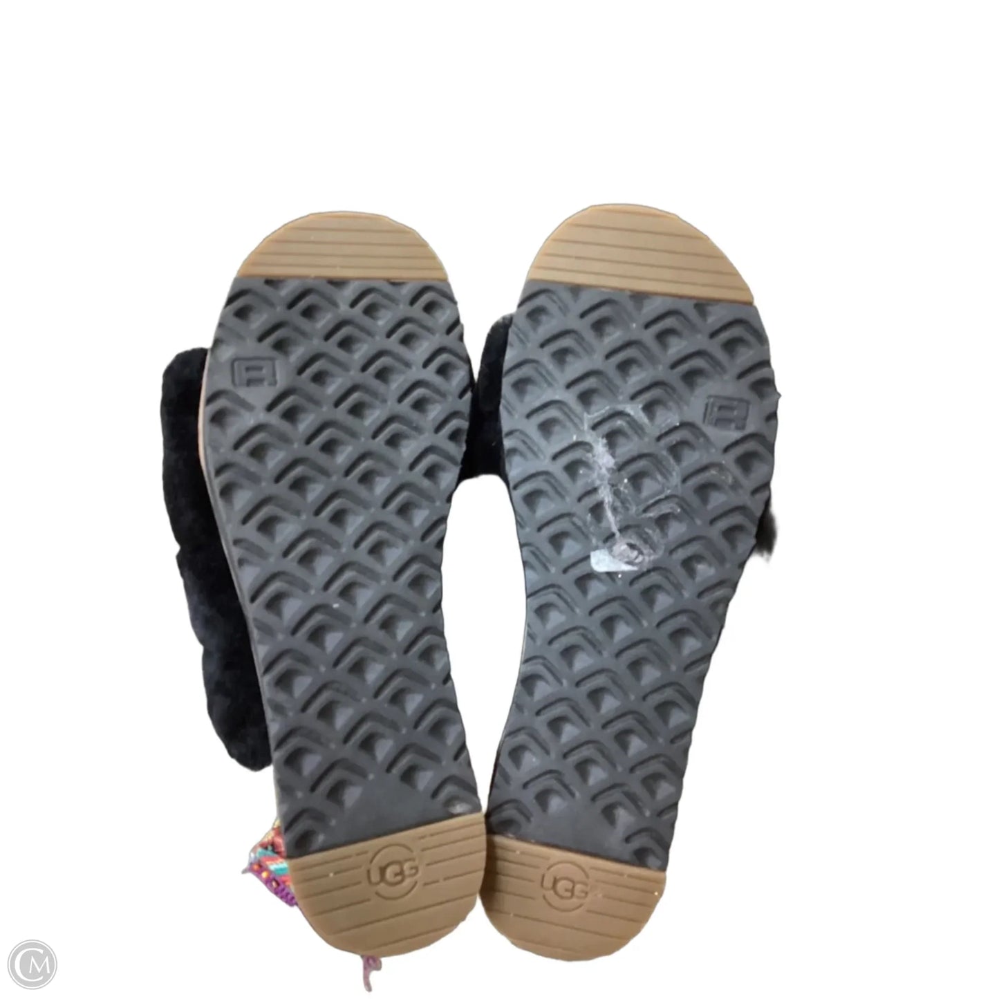 Sandals Designer By Ugg In Black, Size: 9.5