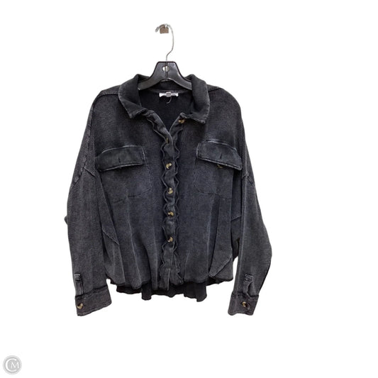Top Long Sleeve By Clothes Mentor In Black, Size: M