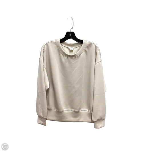 Sweatshirt Crewneck By Yelete In Tan, Size: M