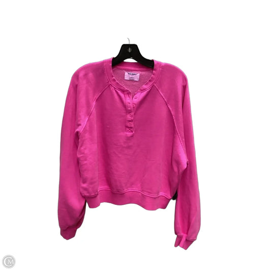 Sweatshirt Crewneck By Old Navy In Pink, Size: M