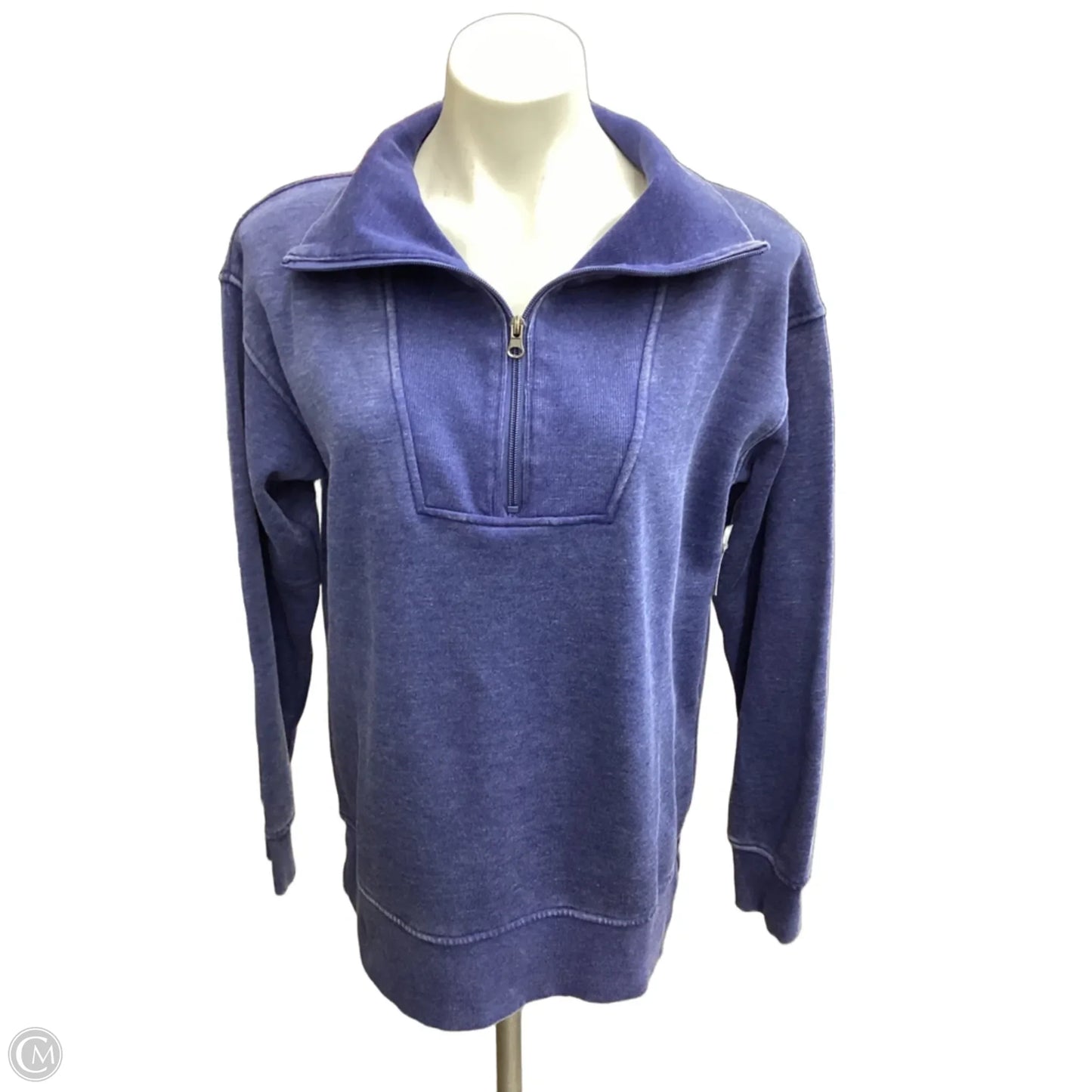 Sweatshirt Collar By Clothes Mentor In Blue, Size: S