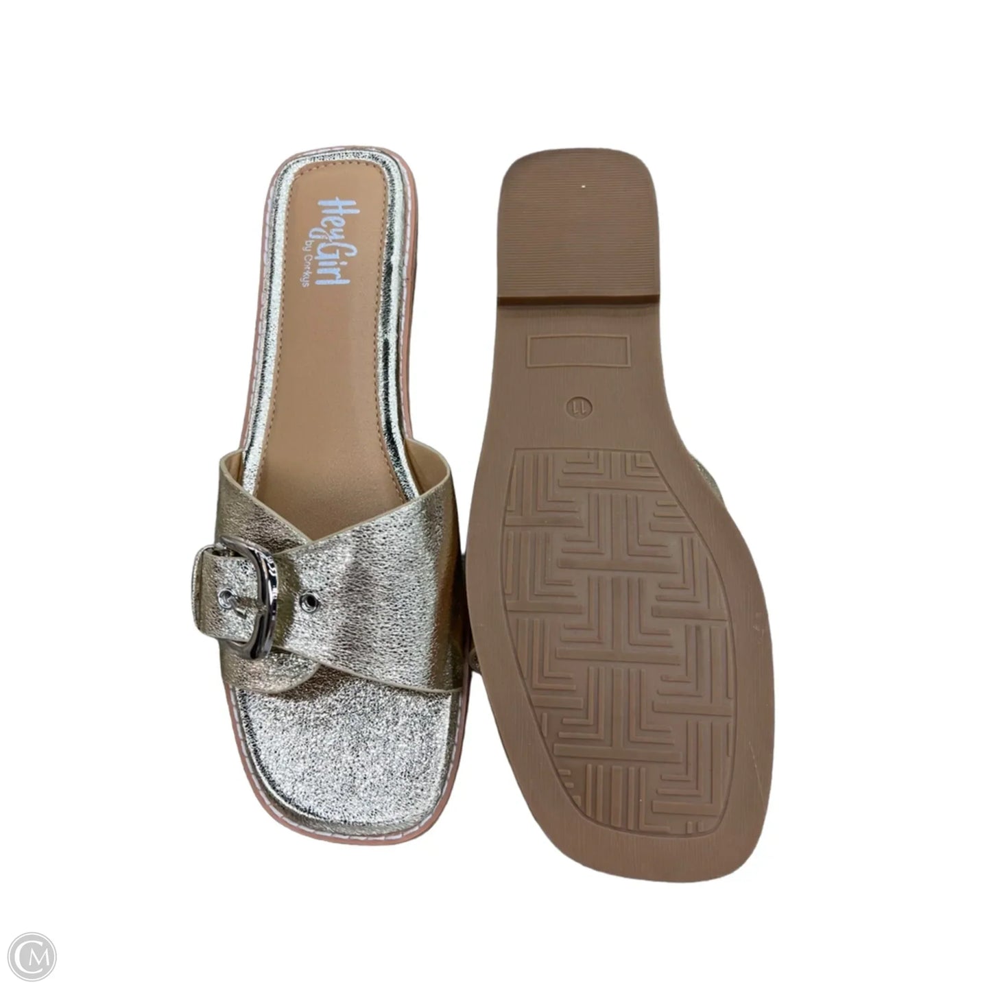 Sandals Flats By Corkys In Gold, Size: 11