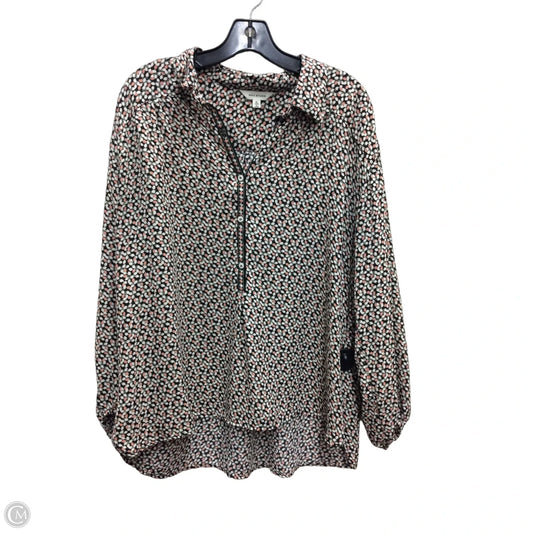 Blouse Long Sleeve By Max Studio In Multi-colored, Size: Xl