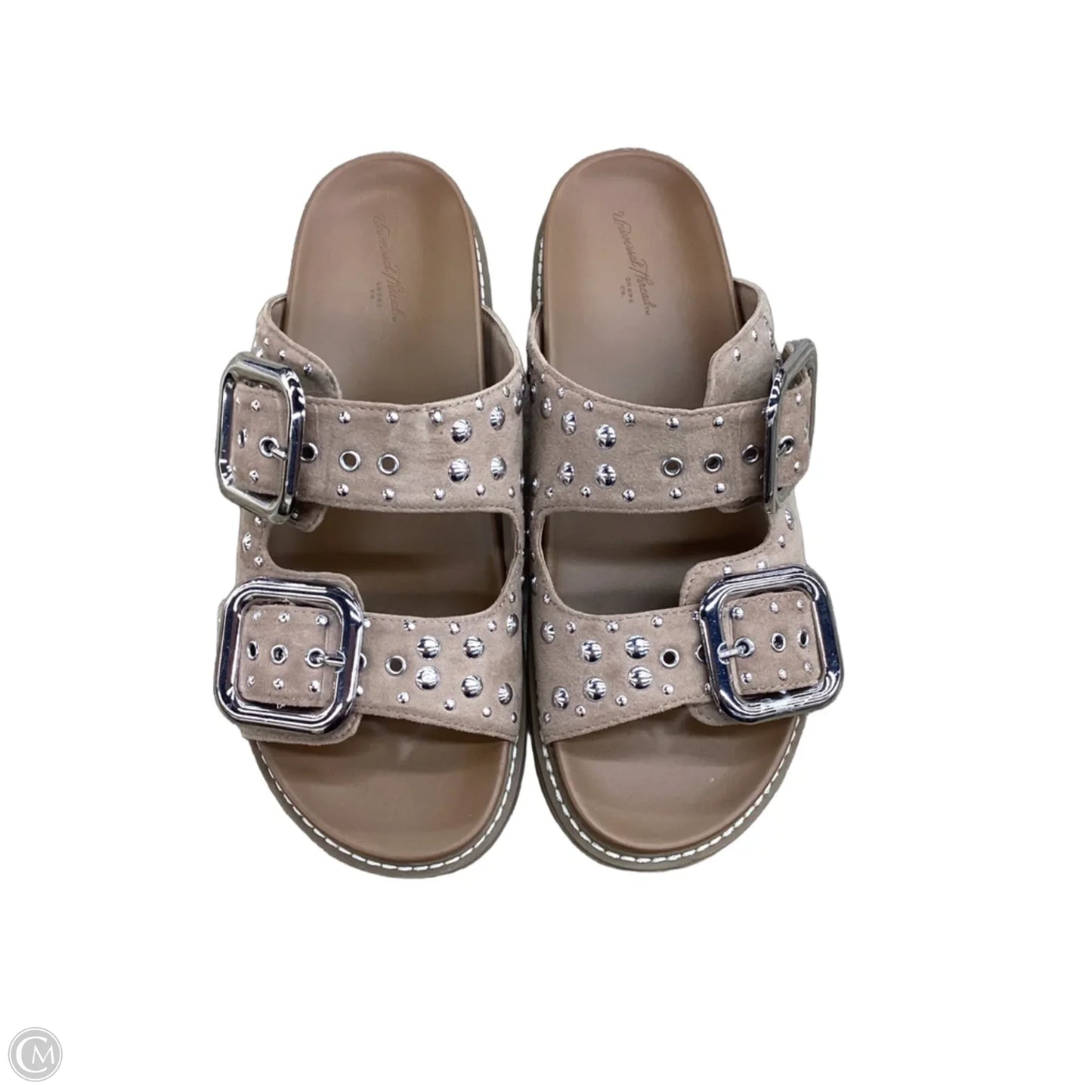 Sandals Flats By Universal Thread In Tan, Size: 8.5