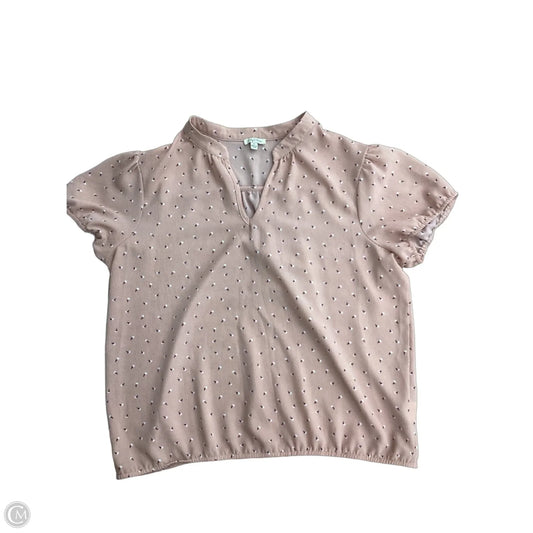 Blouse Short Sleeve By Lily White In Pink, Size: Xl