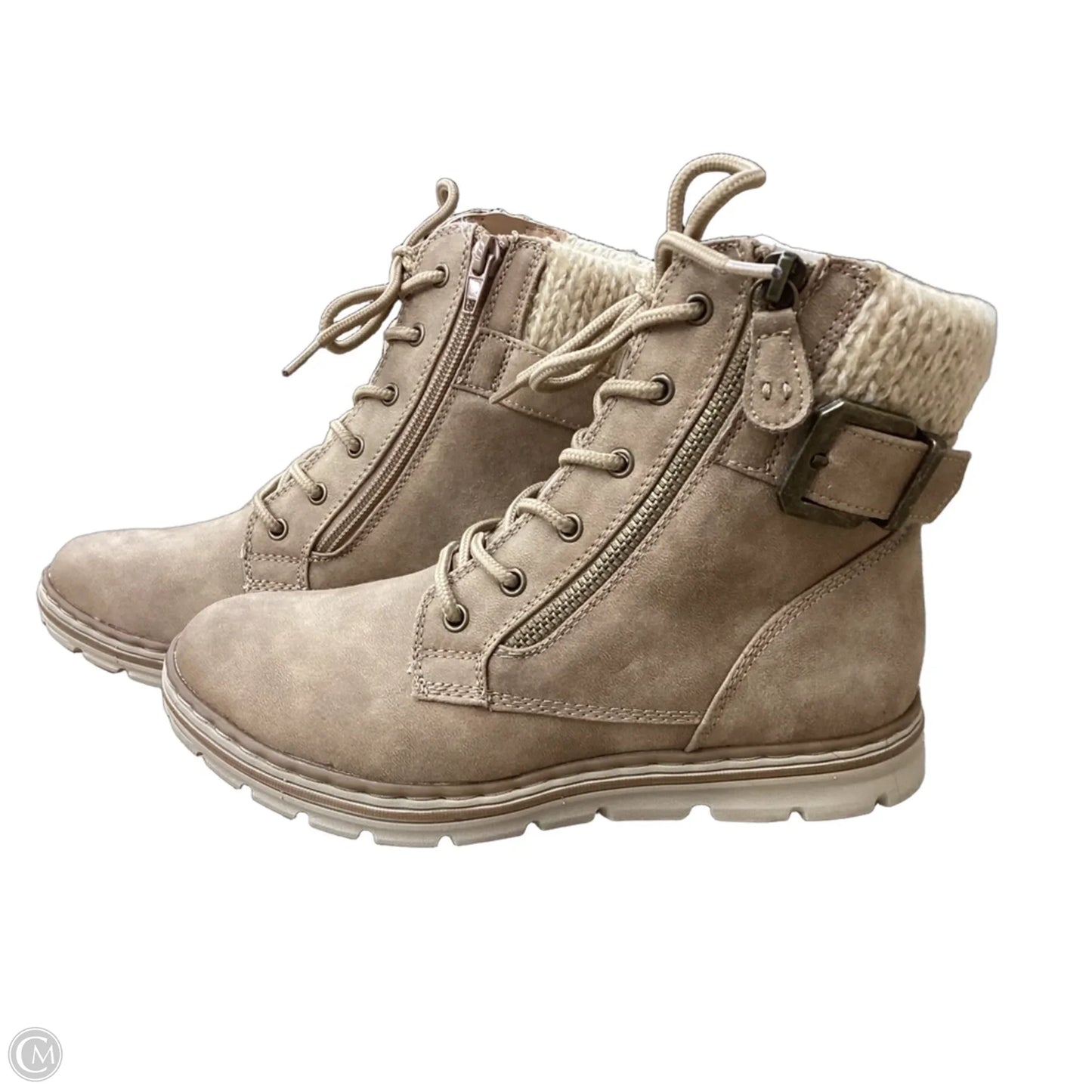 Boots Ankle Flats By Cliffs By White Mountain In Tan, Size: 6