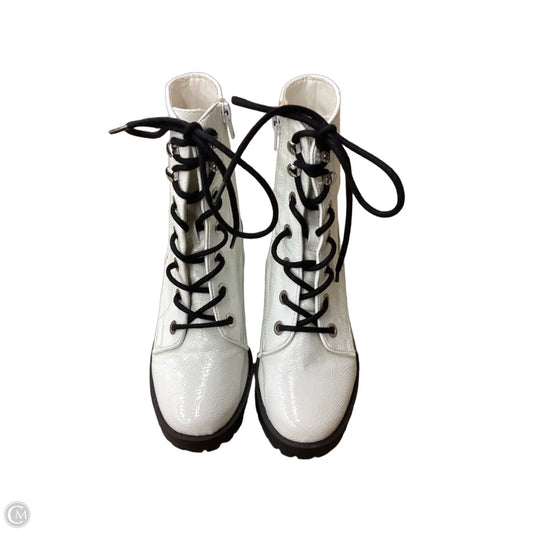 Boots Combat By Steve Madden In White, Size: 7.5