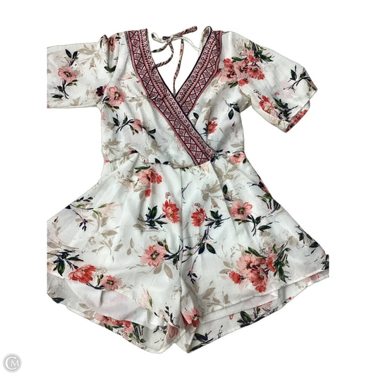 Romper By Trixxi In Floral Print, Size: M