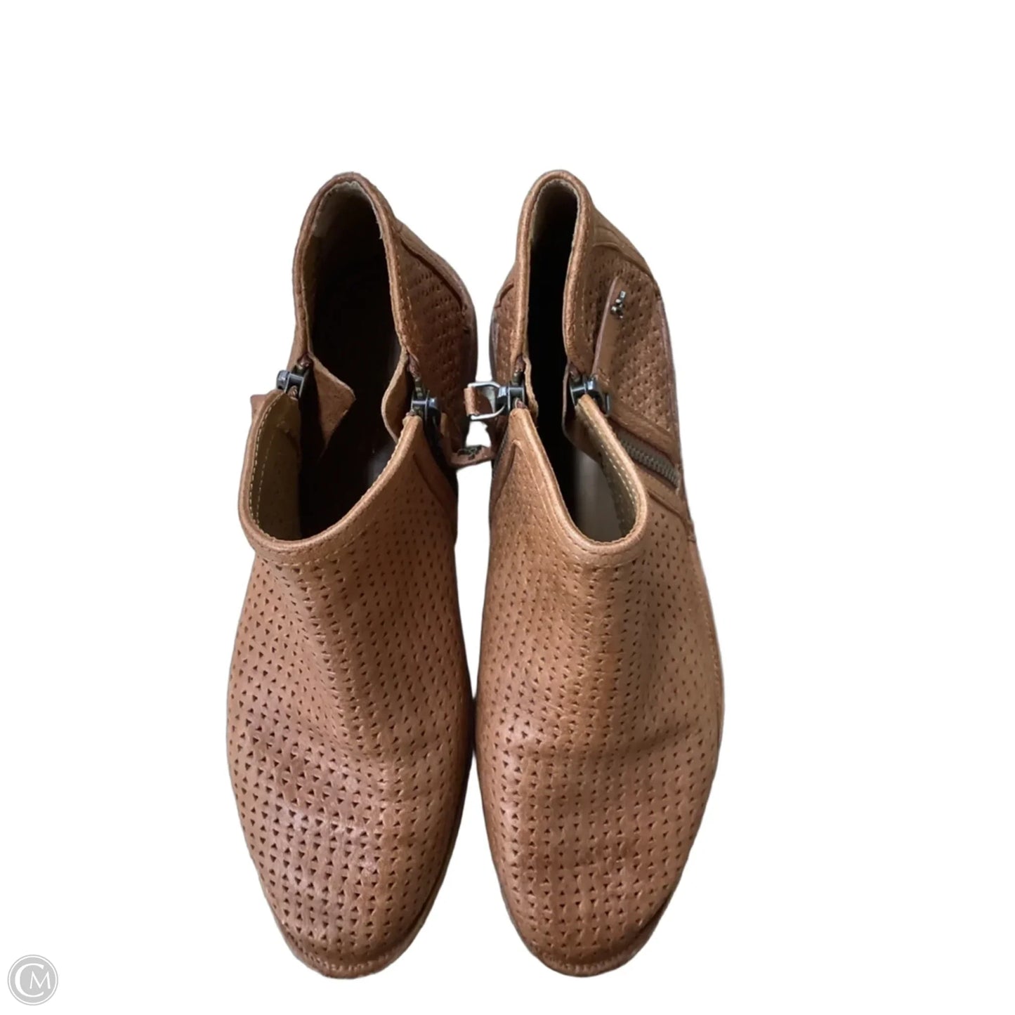 Boots Ankle Flats By Clothes Mentor In Brown, Size: 6