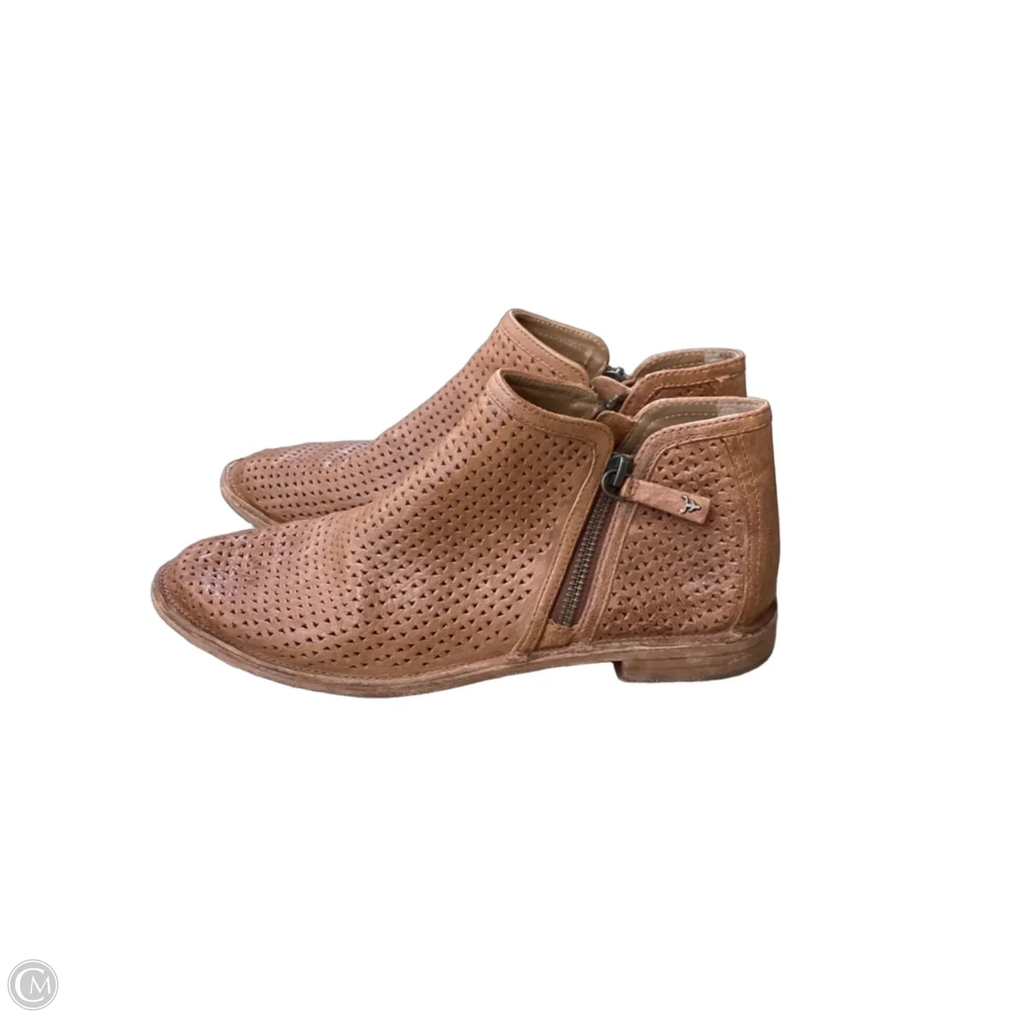 Boots Ankle Flats By Clothes Mentor In Brown, Size: 6