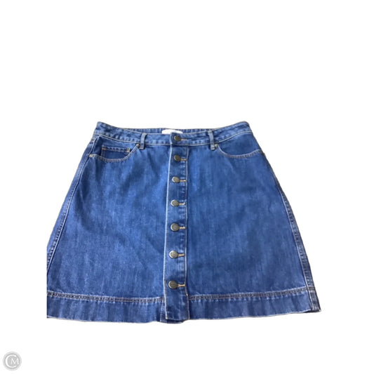 Skirt Mini & Short By Loft In Blue Denim, Size: 6