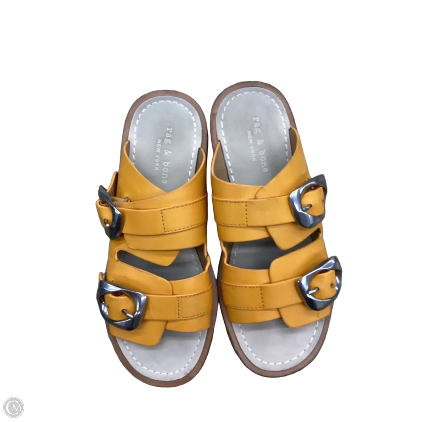 Sandals Flats By Rag And Bone In Yellow, Size: 7.5