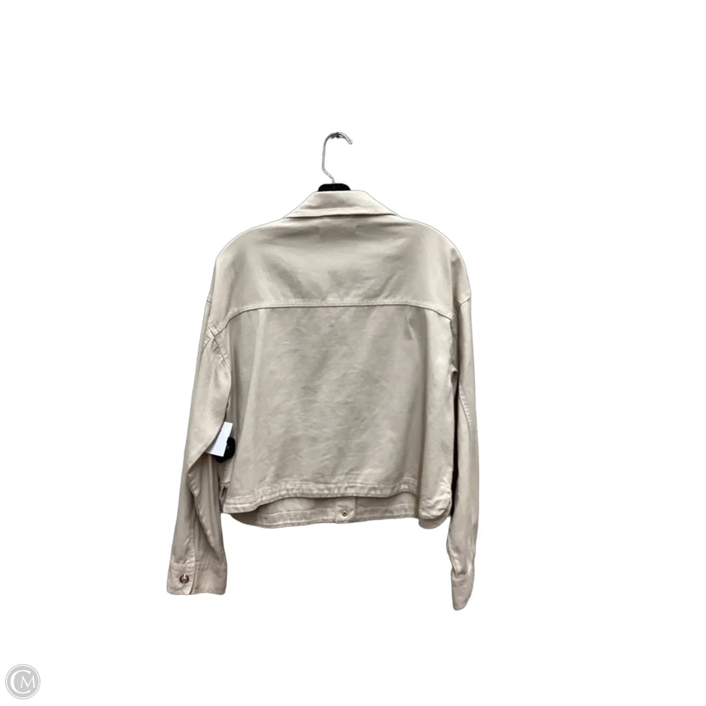 Jacket Denim By Zara In Tan Denim, Size: L