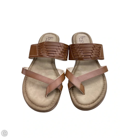 Sandals Flats By Boc In Brown, Size: 7