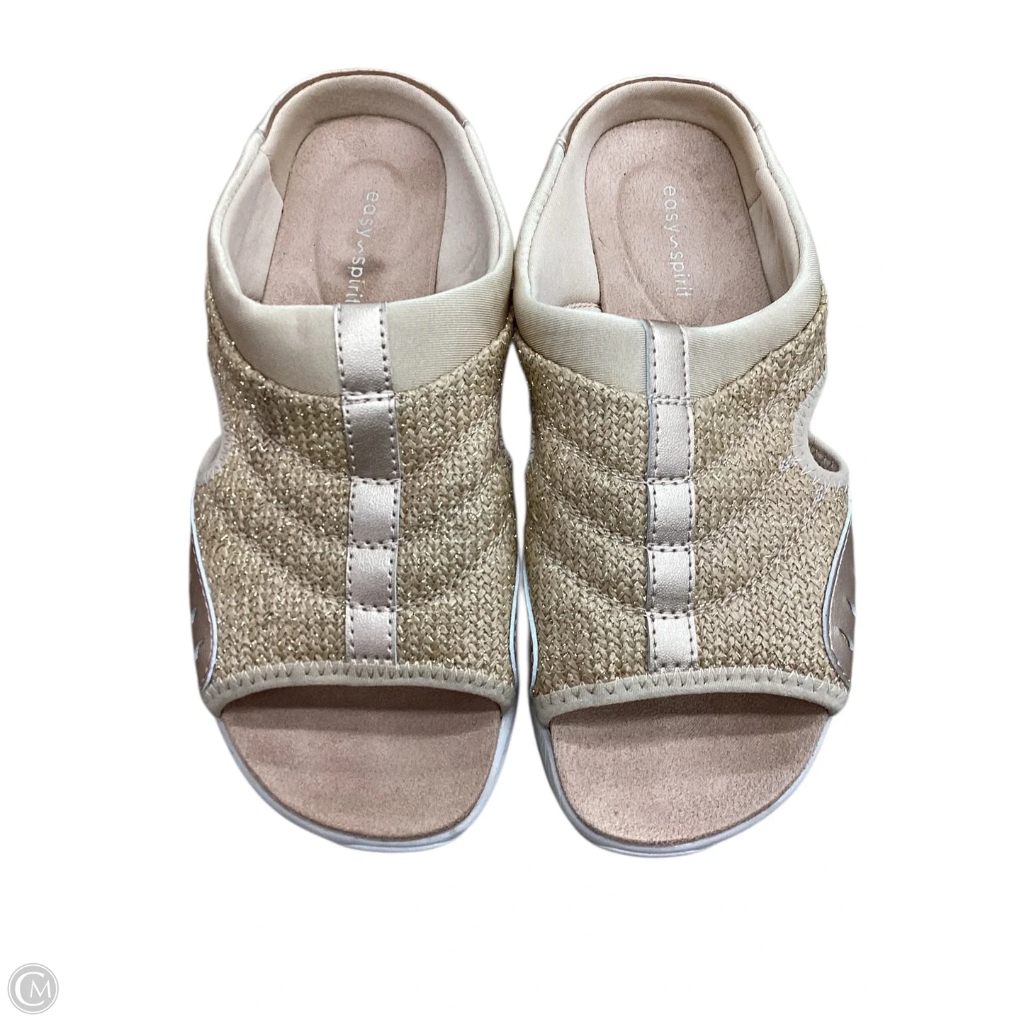 Sandals Flats By Easy Spirit In Gold, Size: 7