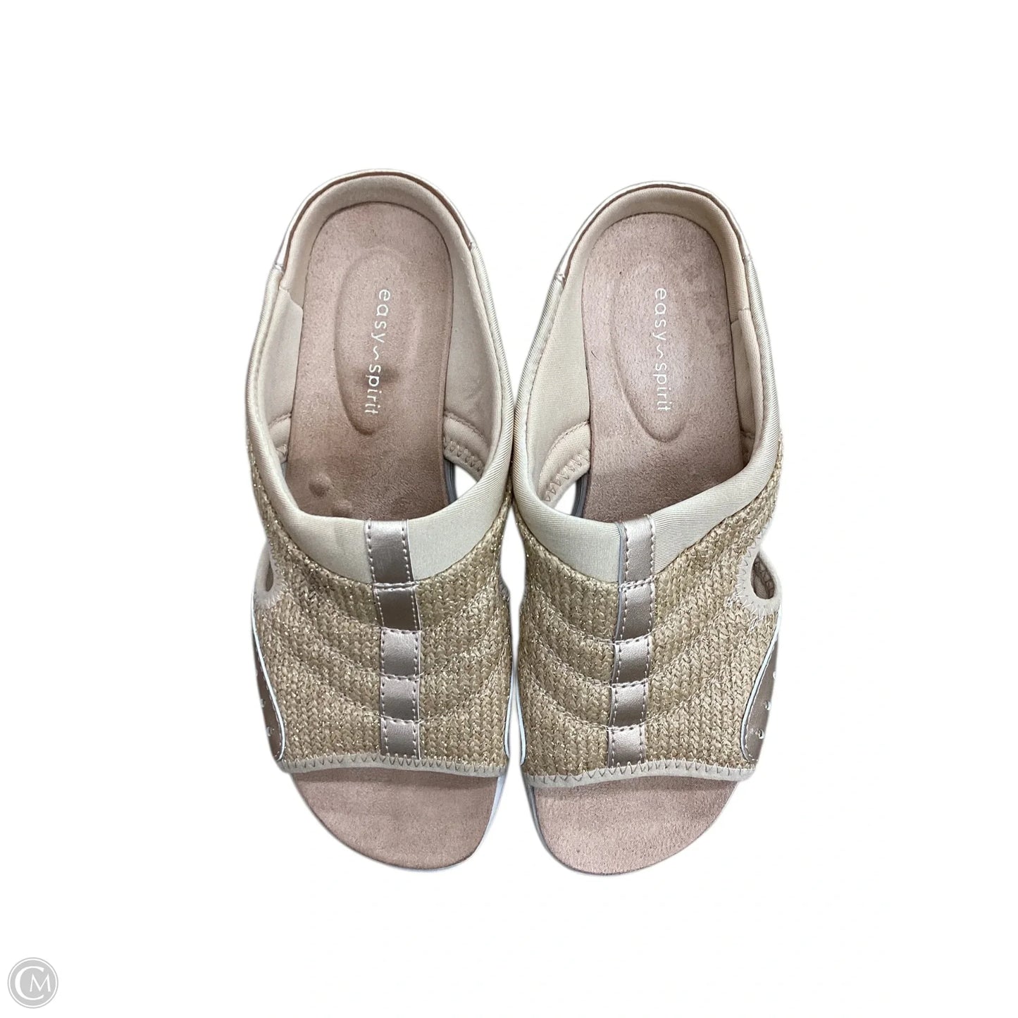 Sandals Flats By Easy Spirit In Gold, Size: 7