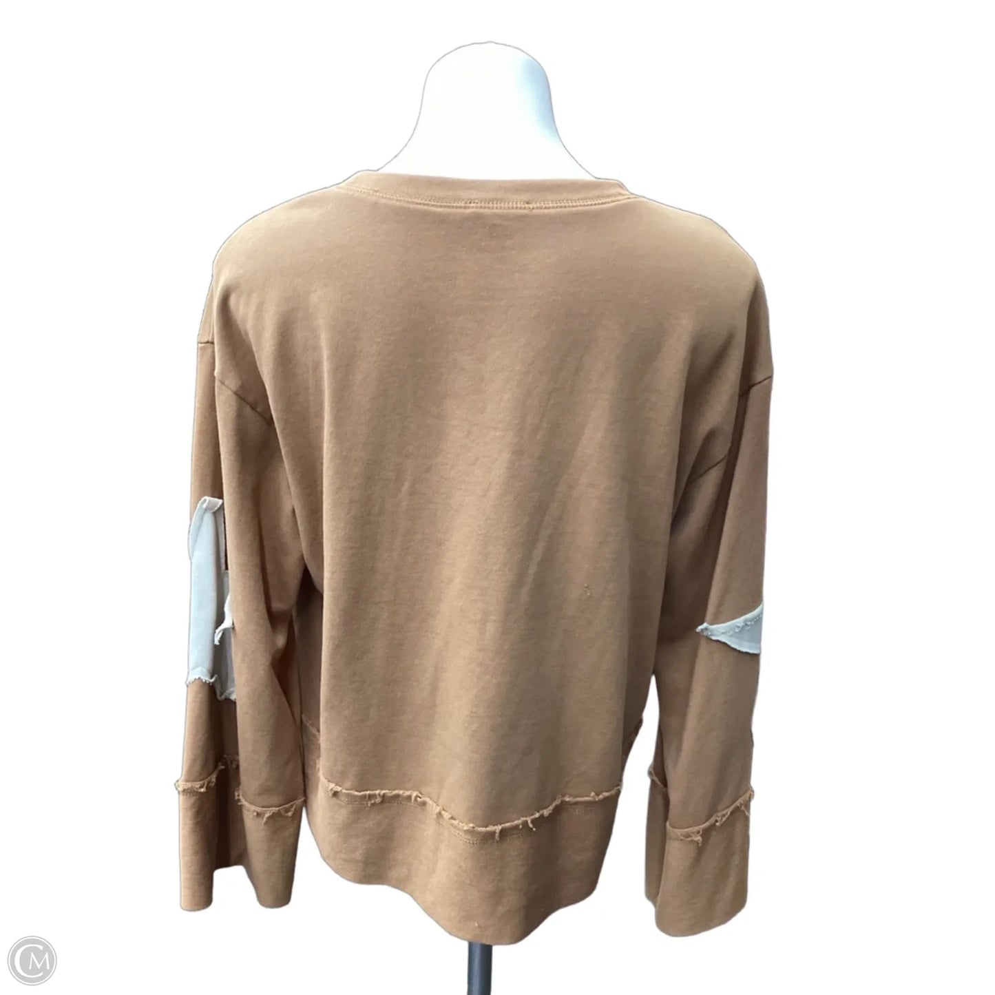 Top Long Sleeve By Jodifl In Brown, Size: M