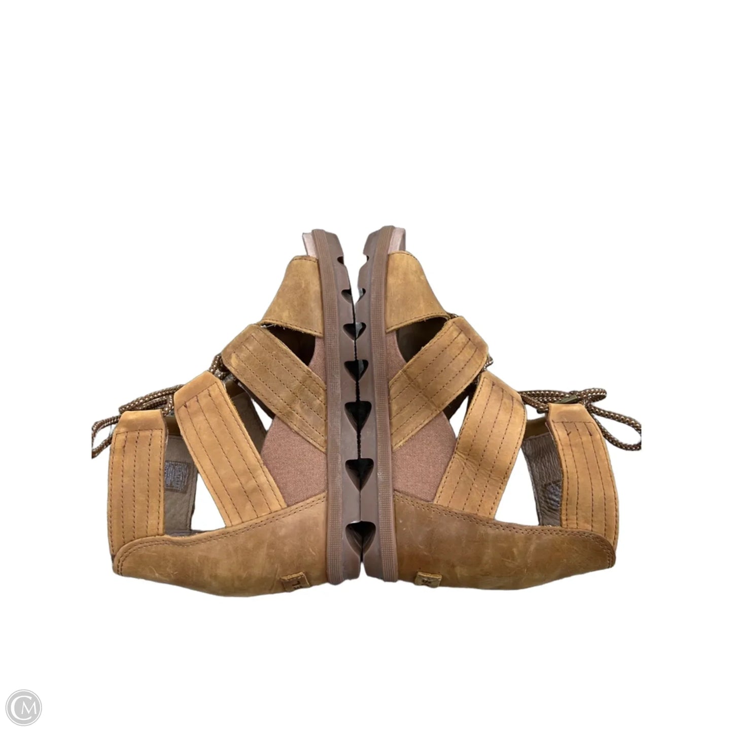 Sandals Heels Wedge By Sorel In Brown, Size: 9