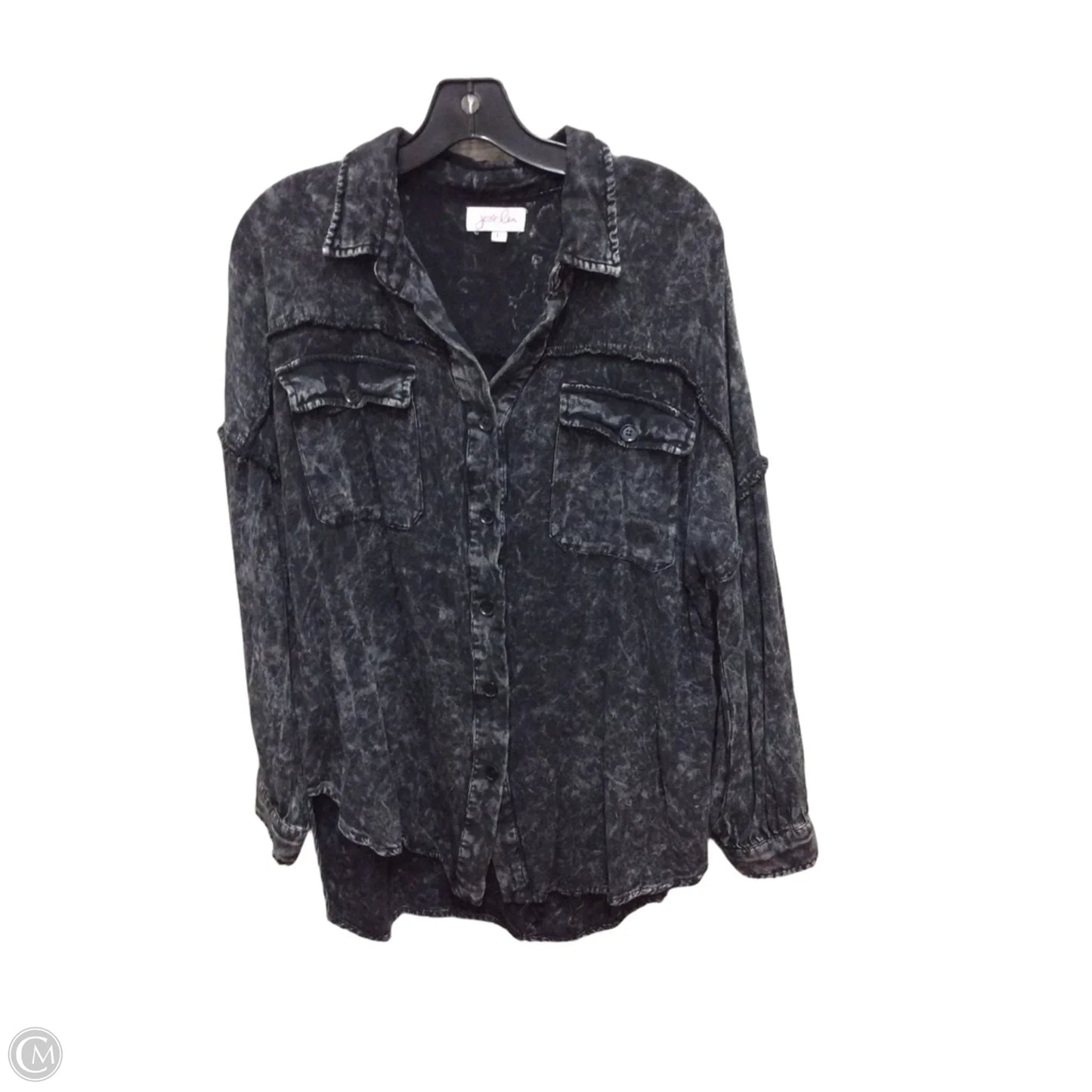 Top Long Sleeve By Jess Lea In Black, Size: L