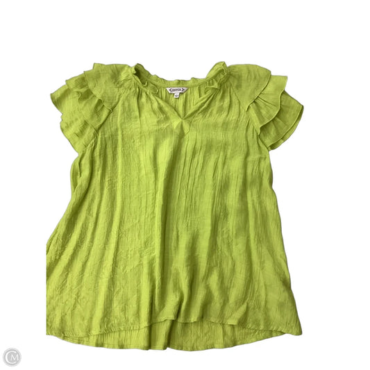 Top Short Sleeve By Nanette By Nanette Lepore In Green, Size: L